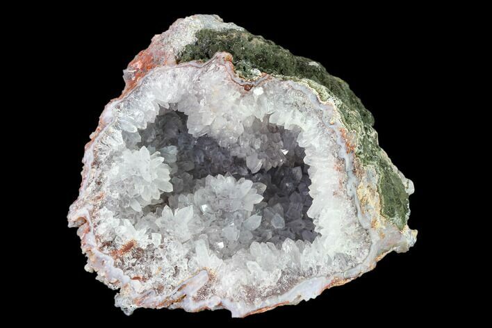 Quartz Crystal Geode Section - Morocco #136927